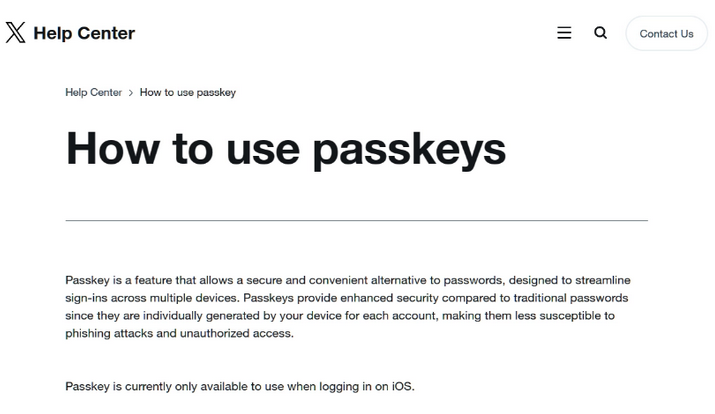 火炬开发区街道苹果维修店铺分享iOS用户如何通过通行密钥(Passkey)登录 