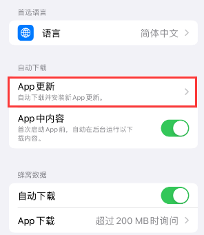 火炬开发区街道苹果15维修中心如何让iPhone15APP自动更新